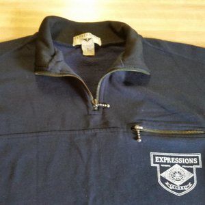 Expressions Black Rugby Sweatshirt - Size Medium